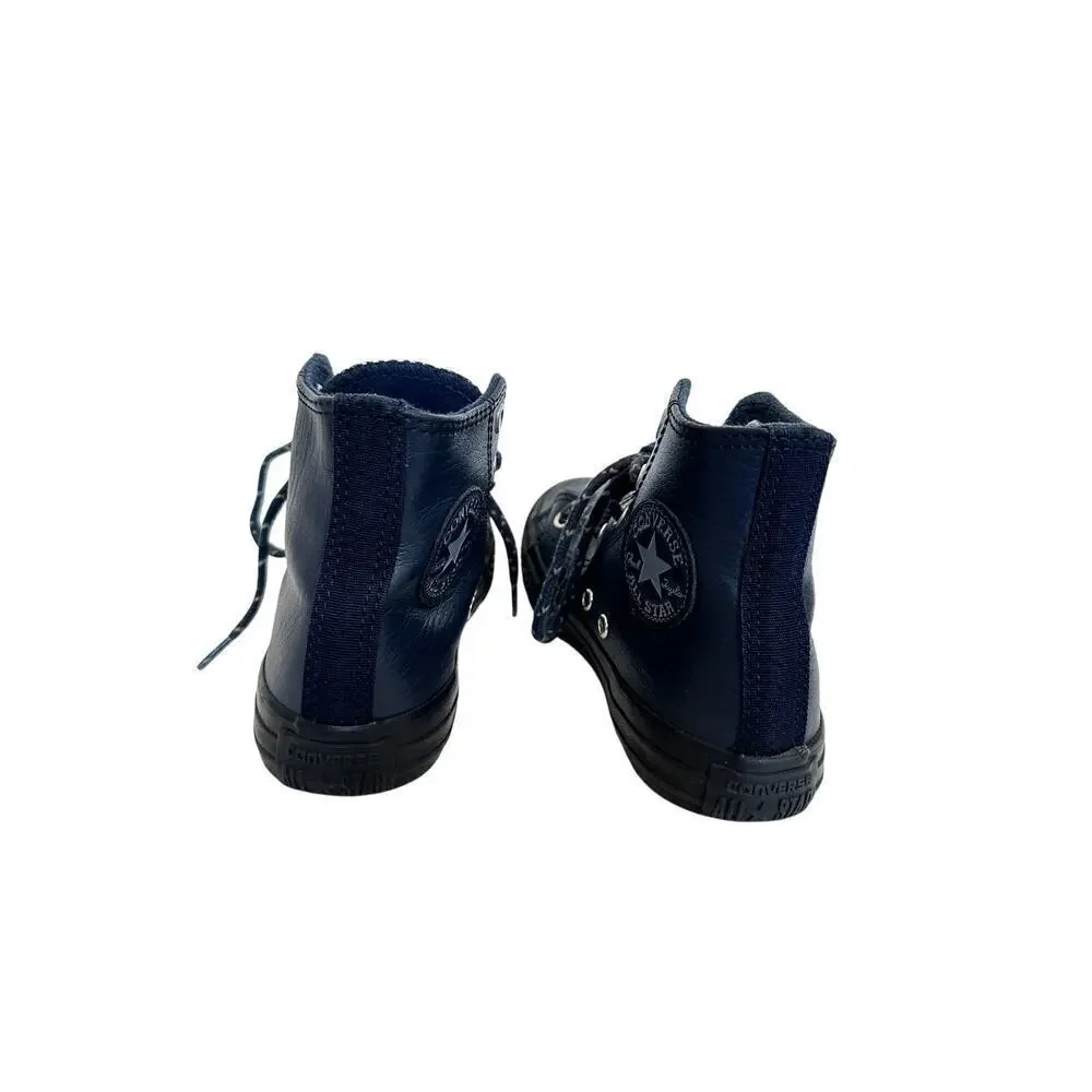 Converse Blue Black KID Youth Size 7 Chuck Taylor Hi-Top Sneaker Skater School